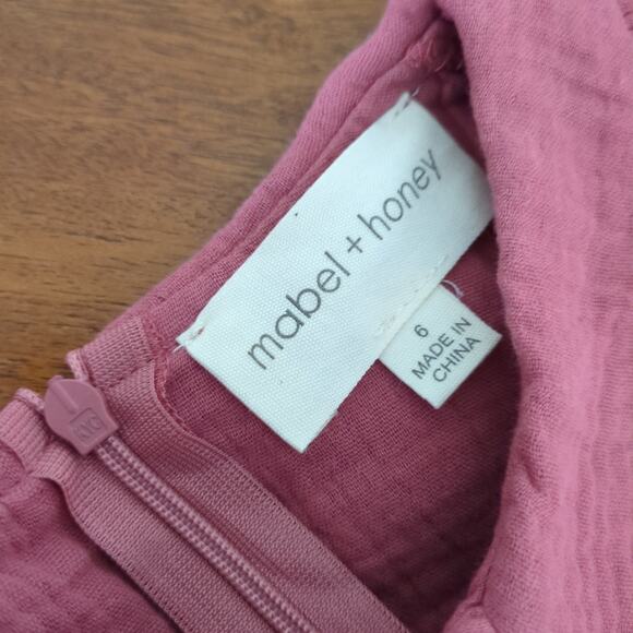 Mabel & Honey Clarabelle Gauze Natural Waist Dress size 6 NEW with Tags - Picture 5 of 9